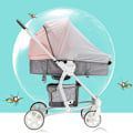 Pikkukuva 4 / 8: Baby Multitoiminen Vaunu Hyttysverkko Auringonsuoja Anti UV Super UV Katto