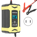 Miniatyrbillede 1 af 8: Intelligent batterilader med køleblæser Høj lavfrekvent puls Smart Maintainer 110‑240V US-stik