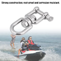 Miniatyrbilde 7 av 8: Heavy Duty 304 rustfritt stål dreibar ring Snap Rolling Shackle Device (10 mm)