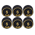 Pikkukuva 2 / 8: 6 kpl Pool Cue -kärjet Ammattimainen Monikerroksinen Biljardi Pool Cue -kärjet Vaihto Pool Cue ja Snooker 14mm S