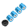Miniatyrbild 3 av 8: 4st RC Bilhjul Fälg Center Cap M4 Mutter Passar för Traxxas TRX4/SCX10 90046 D90 1/10 1/8 RC CarBlue