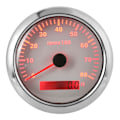 Miniatyrbillede 7 af 8: 85mm 0‑8000RPM Turntæller 7 Farver Baggrundsbelysning IP67 Vandafvisende Pegefingertype til Båd Marine RV 9‑32V Hvid