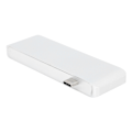 Pikkukuva 5 / 8: Type-C-sovitin 5-in-1 muistikortinlukija Multiport-sovitin USB 3.0 telakointiasema OS X -kannettavalle hopea