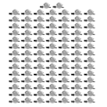 Miniatyrbilde 1 av 8: 100 stk. blanke knappemerker, metall, robuste, holdbare, gjenbrukbare, bred anvendelse, tilpassede knappenåler