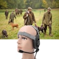 Miniatyrbild 4 av 8: Enkelsidig headset-hörlur Intercom med justerbar huvudband US 110-240V Z027-FG-S113-KEN