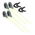 Miniatyrbilde 6 av 8: 4 Sett Bærbar Mini Isfiskespø med Spøtips UltraLight Fisketilbehørsett