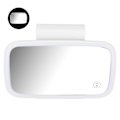 Pikkukuva 5 / 8: Auton aurinkosuoja peili LED-valoilla kosketusnäytöllä Plug and Play taitettavalla klipsillä White