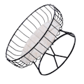 Miniatyrbild 4 av 8: Fruktbricka Ihålig design Högfotsjärn Marmor Dekorativ Praktisk Bakning Färgprocess Servering Fruktkorg L Svart