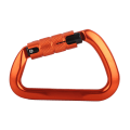 Miniatyrbillede 6 af 8: Holdbar Autolås D-Formet Karabiner i Flyaluminium Sikker til Udendørs Klatring Camping (Orange)