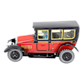 Pikkukuva 7 / 8: Kellokoneella toimiva lelutaksi Punainen Väri Tyylikäs vintage Kellokoneella toimiva leluauto juhliin syntymäpäiville