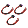 Pikkukuva 8 / 8: 3 kpl 16-nastainen OBD2-naarasovittimet 30 cm J1962 OBDII Auto Adapter Plug Diagnostiikka jatkokaapeli