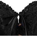 Miniatyrbillede 2 af 5: Gotisk Palads Jacquard Tube Top Korset Vest Shapewear Sort