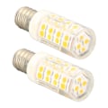 Miniatyrbilde 6 av 8: 2 ST E12 Dimbar LED-lampe PC 52LEDs 5W 100‑130V LED-lysestake for takviftelys Saltlampe Varmt lys