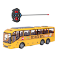 Miniatyrbillede 3 af 8: Fjernstyret Bus Børn Simuleret LED-lys RC Skolebus Elektronisk Køretøjslegetøj Fødselsdagsgave