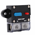 Miniatyrbillede 2 af 8: 12-42 VDC Heavy Duty Bil Auto Reset Inline Kredsløbsafbryder Selvgenoprettende Sikring (200A)