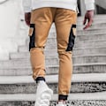 Pikkukuva 1 / 3: Miesten Slim Fit Cargo Jogger -housut Khaki - Koko M