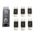 Miniatyrbillede 2 af 8: 250A 48V sikringsholder Guldbelagt overflade Transparent låg Inline sikringsholder til bil RV