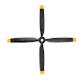 Miniatyrbillede 7 af 8: Propellerblad til WLtoys XK A280 Plast RC Flyvemaskine Reservedele Tilbehør til udskiftning Sort