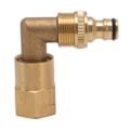 Miniatyrbilde 1 av 8: Slangealbuekobling Messing 3/4 tommer innvendig gjenger Universal Rotasjonsrør Albue Adapter God tetningsnippelsett for vanning