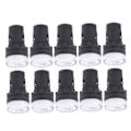 Miniatyrbillede 6 af 8: 10 stk AD16‑22DS LED-signallampe Hvid Indikator til høj lysstyrke Udstyr AC/DC24V