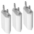 (2st) (3-PACK) Universell USB Laddare Väggadapter 1A Vit (3-PACK) CE