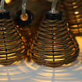 Miniatyrbillede 7 af 8: 10 stk Rottinglamper Lysstreng LED Rottingkugler Fairy Lights Bryllup Hjemindretning