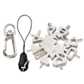 Miniatyrbilde 7 av 8: 21-i-1 Snowflake Wrench Spanner Multifunksjonsverktøy for piler