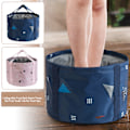 Miniatyrbillede 8 af 8: Foldbar fodbad Spand Foldbar Rejse Fodbad Foldbar Vandspand til Campingvask