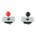 Miniatyrbillede 4 af 8: 2-Spillers Arcade Spil DIY Kit med USB Computer Joystick Kredsløbskort Gamepad 30 Kassette Knapper Rød Sort