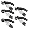 Miniatyrbillede 8 af 8: 5 stk Saddelpindsklemmer Hurtigkobling Aluminiumlegering Slidstærk cykelrørsklemme Fast Gear til universelle cykler Sort