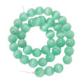 Miniatyrbilde 1 av 8: 10 mm Smykker DIY Rund Perle Utsøkt Elegant Natursten Perle for Armbånd Halskjede Laging Grønn Blå