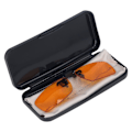 Miniatyrbild 4 av 8: Clip On Glasögon Effektivt blått ljus blockerar 180 grader vertikalt Flip Portable Orange Glasögon Cliplins för dator fyrkantig