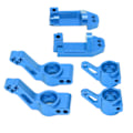 Miniatyrbild 2 av 8: Fram C-säte Styrblock Cup Blocks Bakaxelhållare för Traxxas Slash 2WD 1/10 RC CarBlue