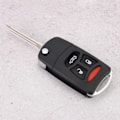 Miniatyrbild 5 av 8: 3 Panic Button Vikbar fjärrkontroll Flip Shell Key Fob Case Cover Passar för CHRYSLER 300 2005-2007