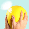 Miniatyrbilde 2 av 8: 18CM Lydløs Ball Svampe Myk Studeball Støydemping Barn Innendørs Sport Svampe Racket Ball