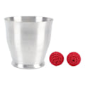 Miniatyrbilde 1 av 8: Magnetisme Trikskopp Røde Kuler Sett Uendelig Moroa Aluminium Chop Cup for Sceneopptreden rekvisita
