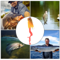 Miniatyrbilde 7 av 8: Simulering Mus Formet Harpiks Fiske Agnsoft Bait Tackle med Dobbel Treble Hookgul