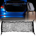 Miniatyrbillede 2 af 8: Universal bil bagagerumsnet med dobbelt lag, mesh opbevaringslomme organizer