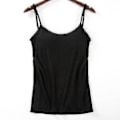 Miniatyrbillede 1 af 3: Afslappet Dame Polstret BH Tanktop Camisole med Indbygget BH - Sort