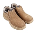 Miniatyrbild 3 av 8: 1 par Steel Toe Slip On Shoe med solid sula Mocka Anti Slip Punkteringssäker Andas Steel Toe Work Boot for Men Worker 43