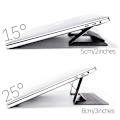 Miniatyrbillede 6 af 8: Bærbar Tablet Usynlig Foldbar Stativ Kunstigt Læder Usynlig Foldbar Stativ Laptop Tablet Stativ