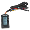 Miniatyrbild 5 av 8: 4 i 1 motorcykel termometer Motorolja Temp Spänning Tid LCD Digital Display DC12V Universal M14x1,5