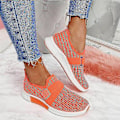 Miniatyrbillede 1 af 5: Ortopædiske Slip-on Platform Sneakers til Kvinder - Orange - Størrelse 35