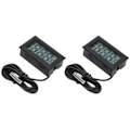 Miniatyrbillede 7 af 8: 2 stk elektronisk digital termometer termostat temperaturmåler 2s Opdatering med ProbeBlack