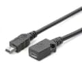Micro USB hona till mini USB hane adapter laddningskonverterkabel 13cm
