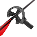 Miniatyrbillede 4 af 8: Universal kamuflagebørst Arrow Rest Compound Bue Recurve Bueskydning TP812 (Carbon Camo)