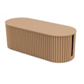 Miniatyrbilde 2 av 8: Nordisk Pluggbrett Oppbevaringsboks Tråd Kabel Oppbevaringsveske Organizer Box Sokkel Plugg Trådløs WiFi Router Brett Fest for Hushold Khaki Liten Størrelse