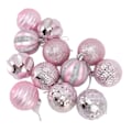 Miniatyrbilde 3 av 8: Julekuler Ornament Julepynt for familiefester Hagemiddager Bursdagsfester Rosa