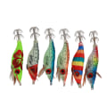 Miniatyrbillede 1 af 8: 6 stk 10 cm hårdt fiske-agn kunstigt træ rejer agn med blæksprutte kroge