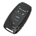 Miniatyrbilde 4 av 8: Bilsmart LCD-nøkkel Berøringsskjerm Bluetooth 5.0-tilkobling Nøkkelfri inngang Glatt berøring for en-knapps startmodeller Svart